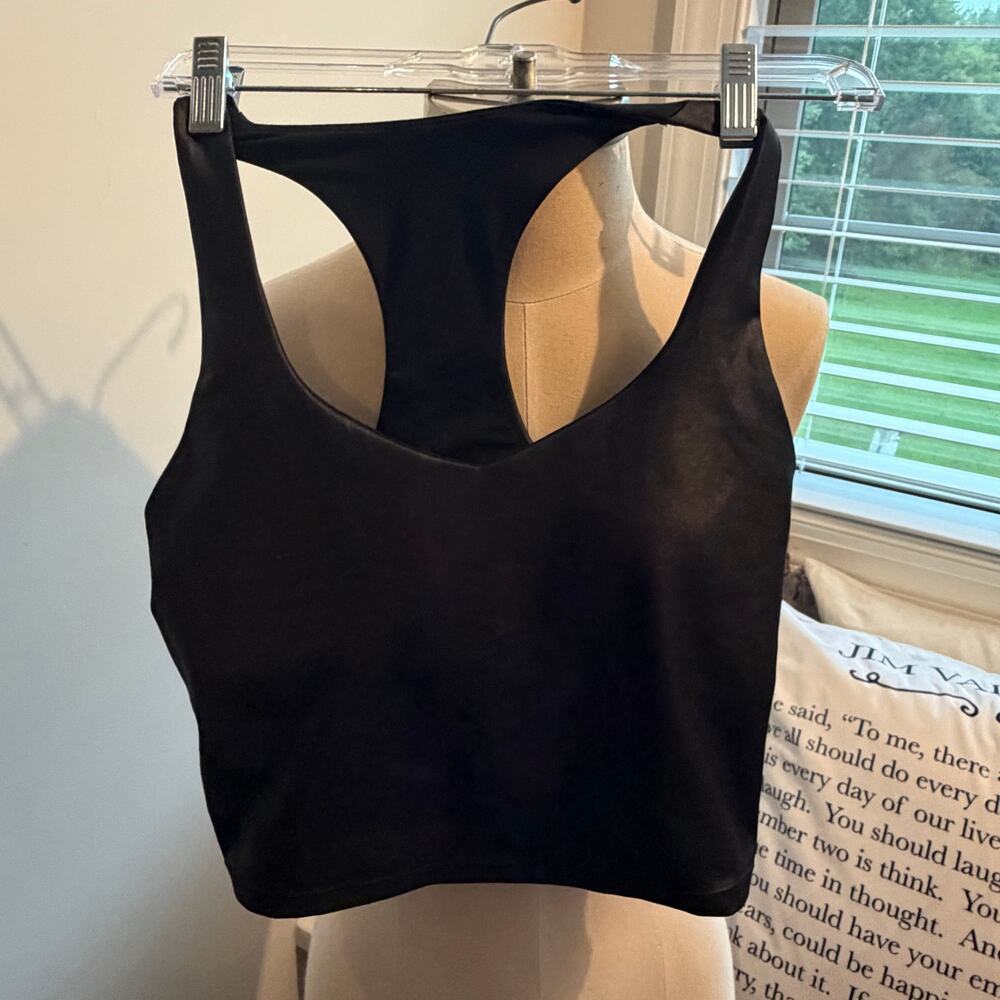 Fabletics Shiny Black Sportsbra